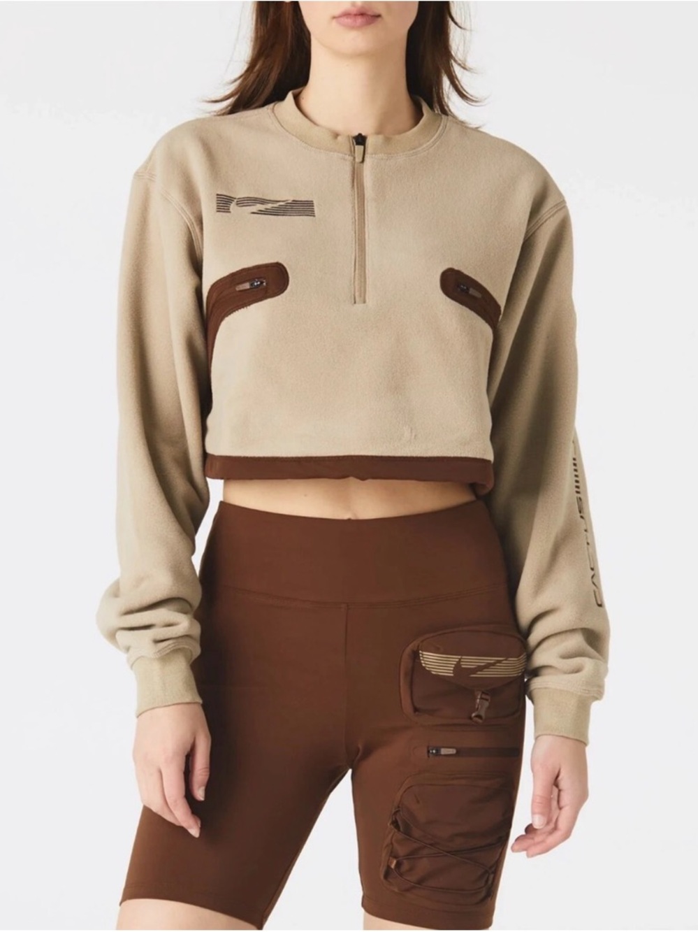Travis Scott CACT.US CORP x Nike Women's Fleece Crop Top NWT